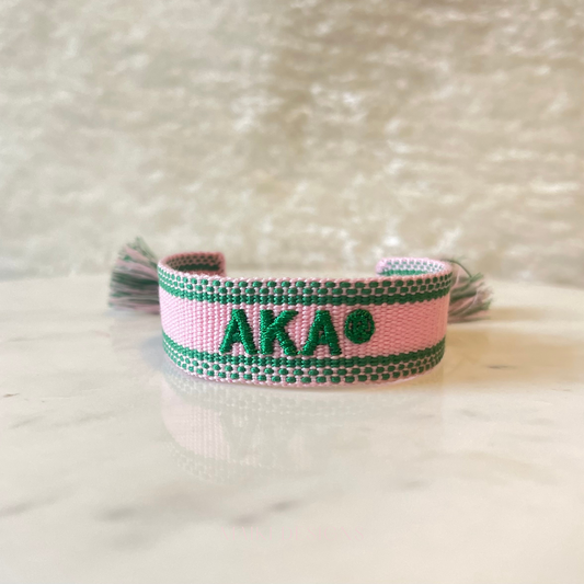 AKA Embroidered Bracelet