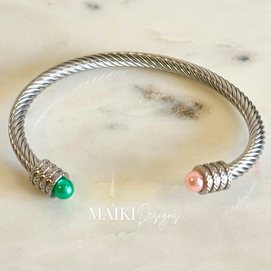 PG Pearl Cable Bracelet