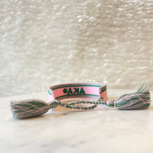 AKA Embroidered Bracelet