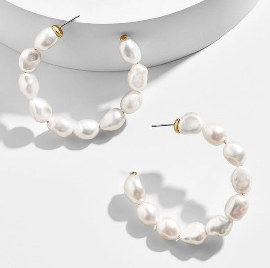 Riri Pearl Hoops