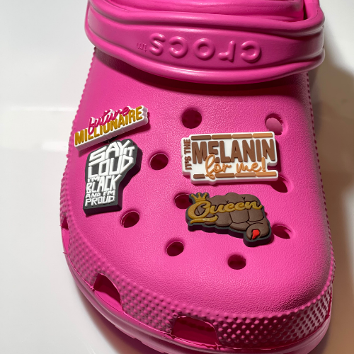 Black Thought Shoe Charms