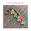 AKA Letter Keychain