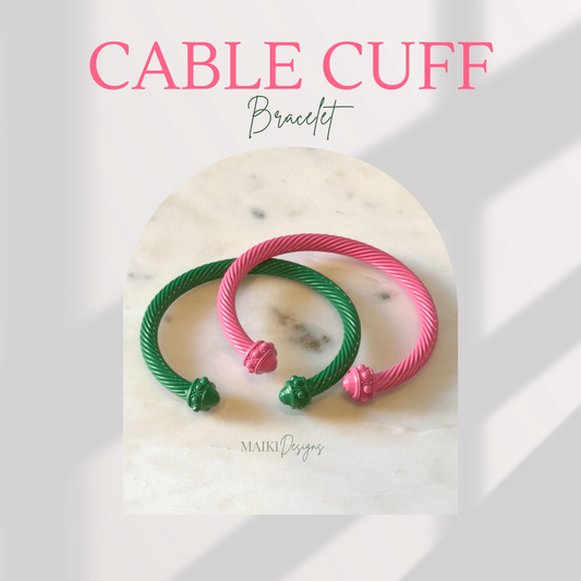 Cable Cuff Bracelet