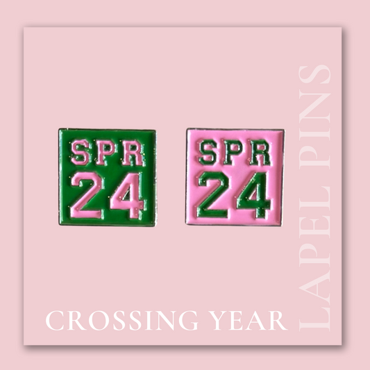 Spring 24 Crossing Lapel Pin