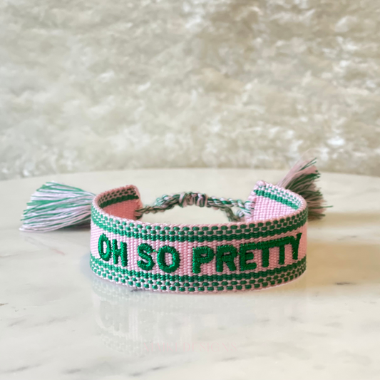 Oh So Pretty Embroidered Bracelet