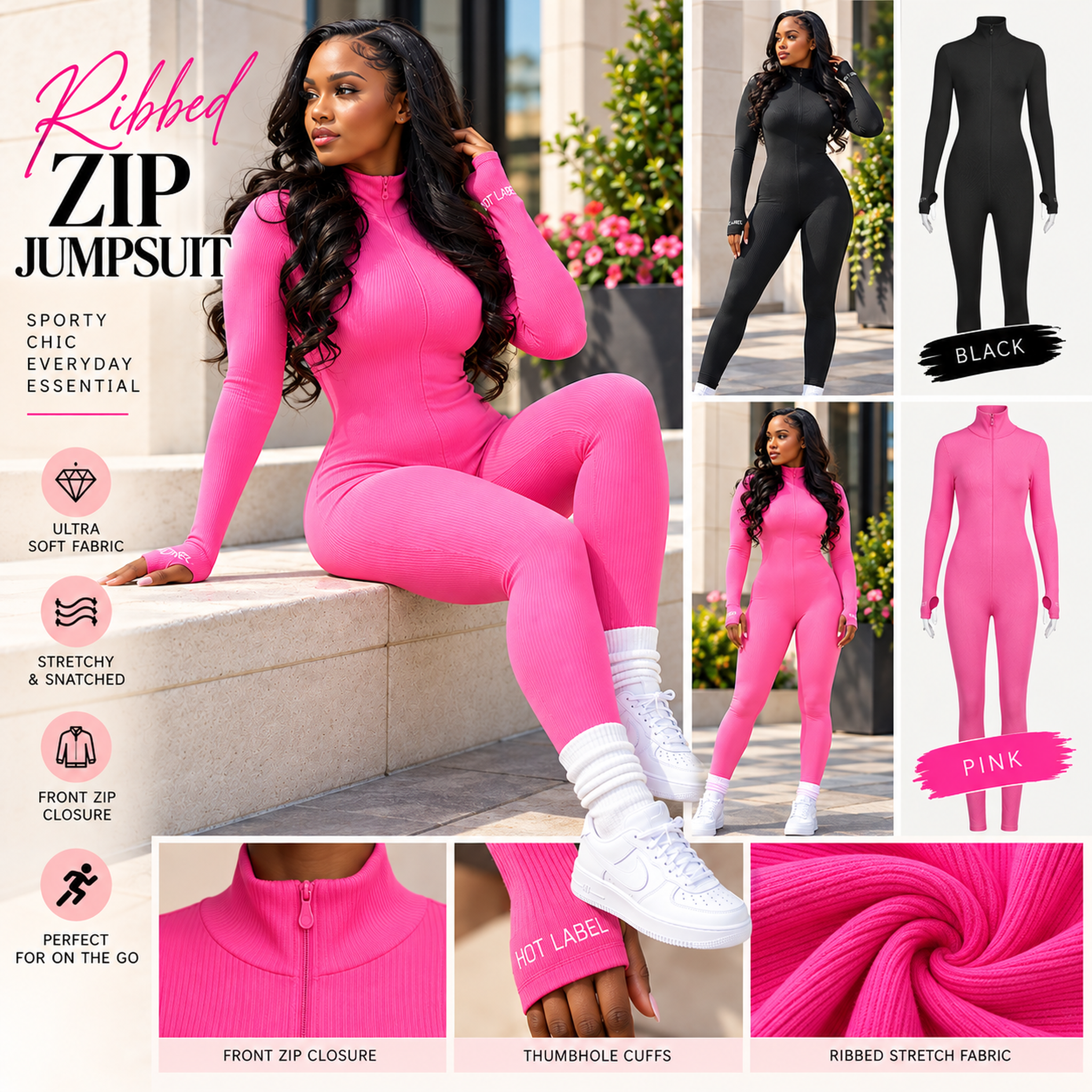 Curve Appeal Zip Jumpsuit