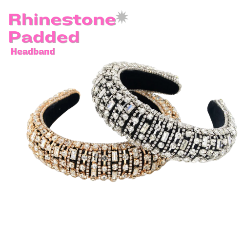 Rhinestone Padded Headband