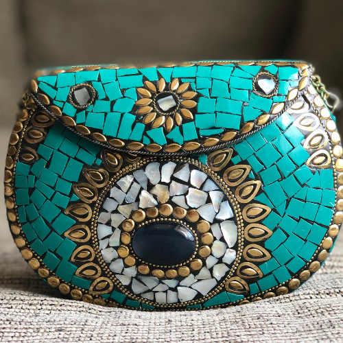 Mosaic Purse Turquoise