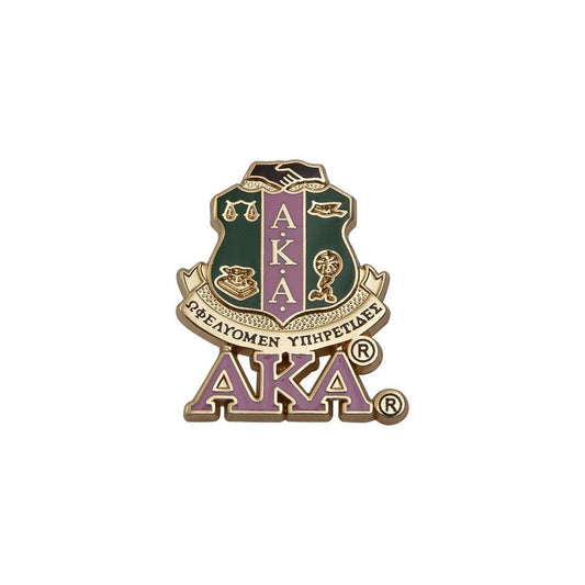 AKA Shield Pin w/ Letters