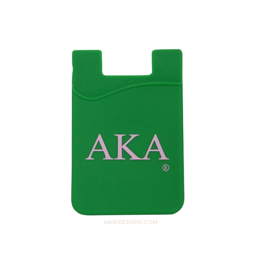 Alpha Kappa Alpha Silicone Phone Wallet