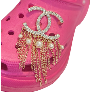 Chanel Heart Jibbitz Croc Shoe Charm