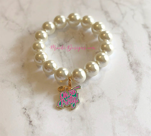 Oh So Pretty Chunky Pearl Bracelet