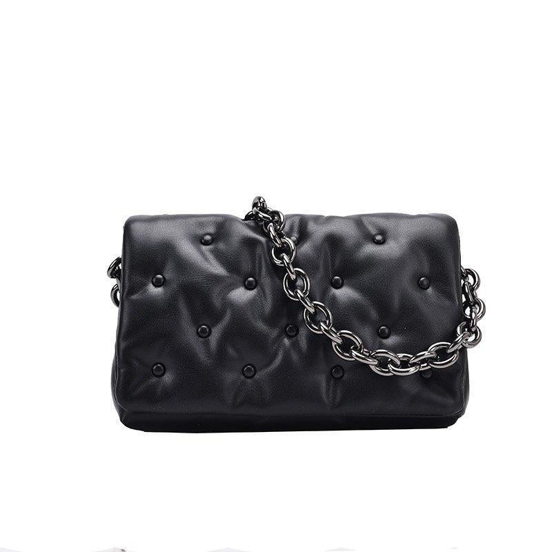 Studded Black Leather Mini Purse Crossbody Bag | Black leather crossbody  bag, Purses and bags, Leather crossbody bag